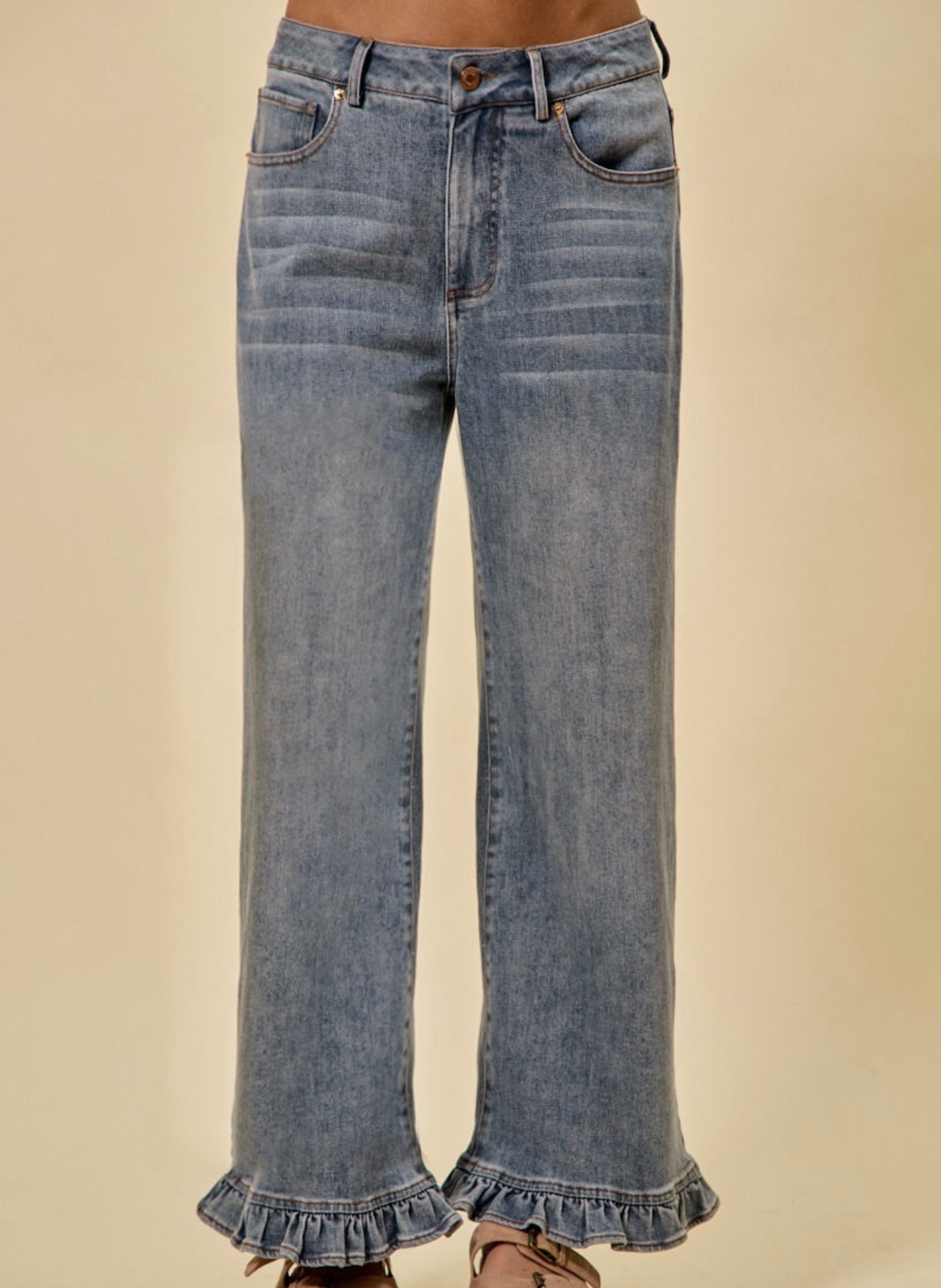 So Me "Shawty Had Them Ruffle-Bottom" Jeans