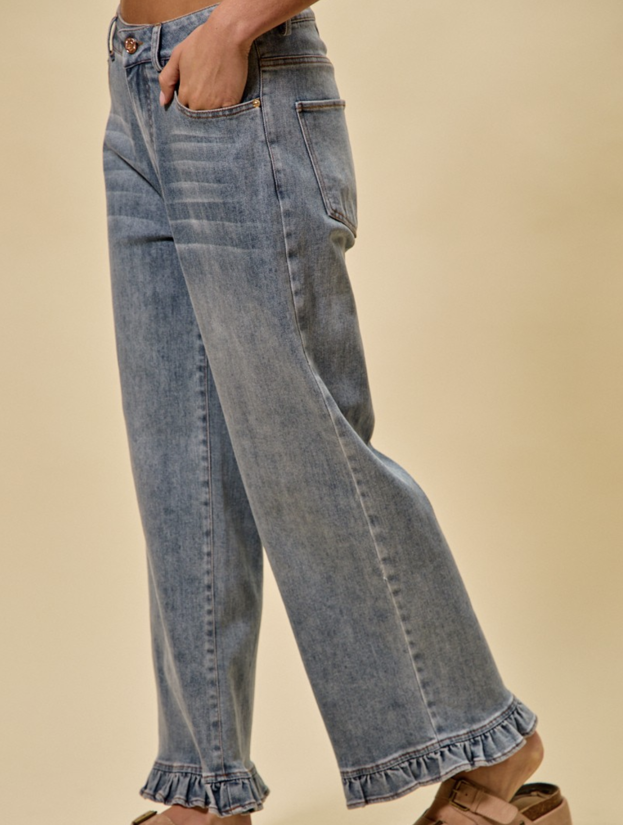 So Me "Shawty Had Them Ruffle-Bottom" Jeans