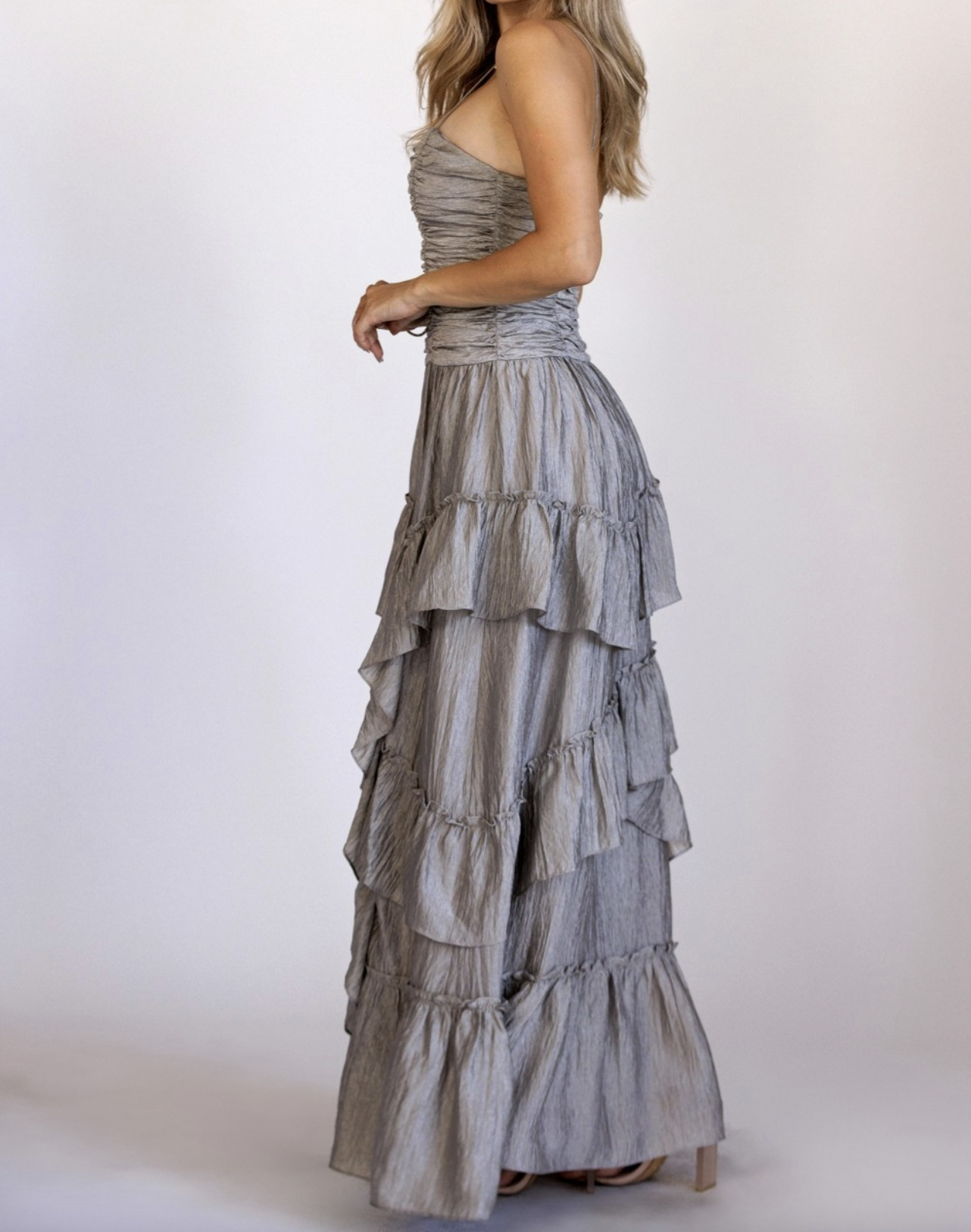 Storia "A Silver of Hope" Maxi Dress