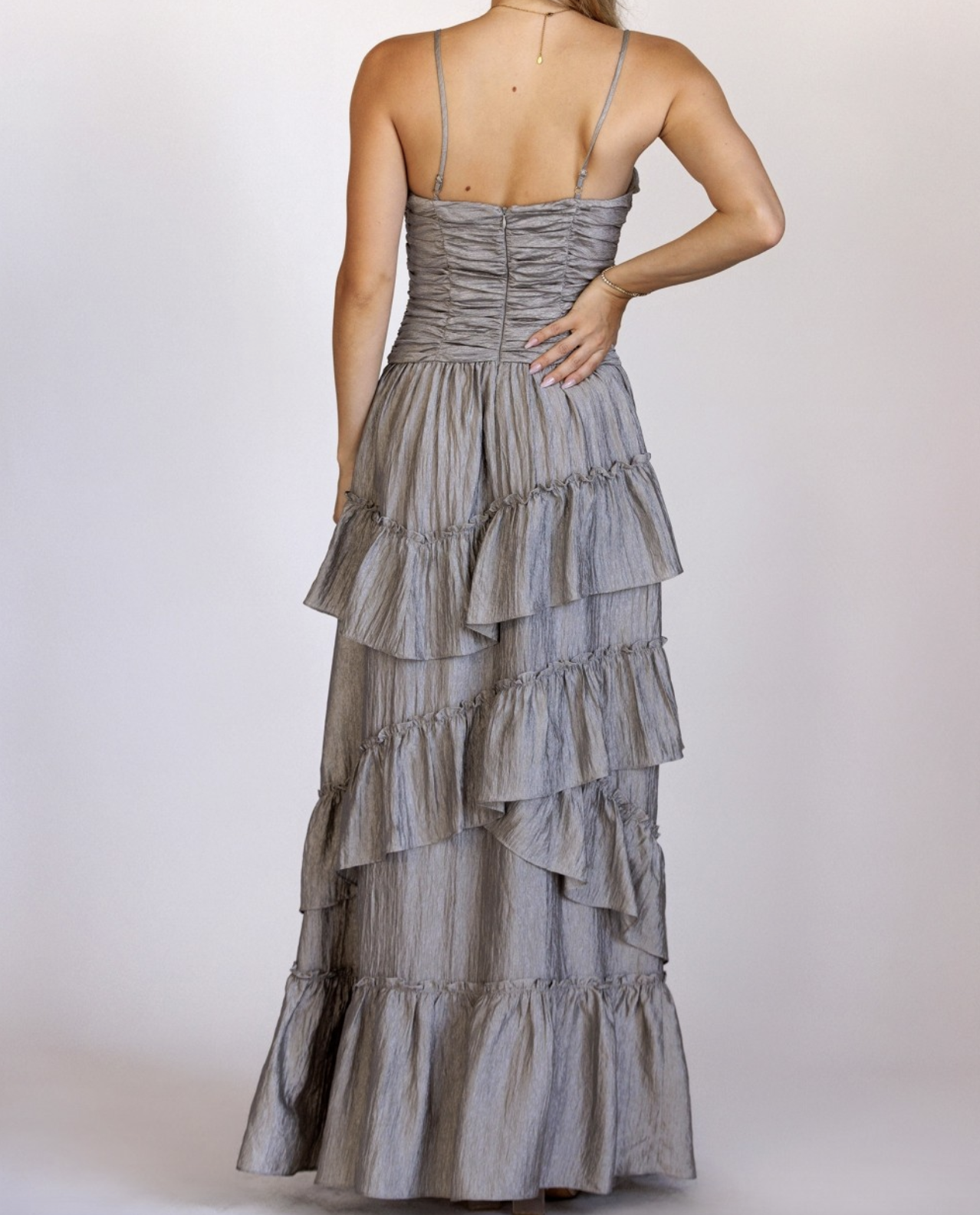 Storia "A Silver of Hope" Maxi Dress