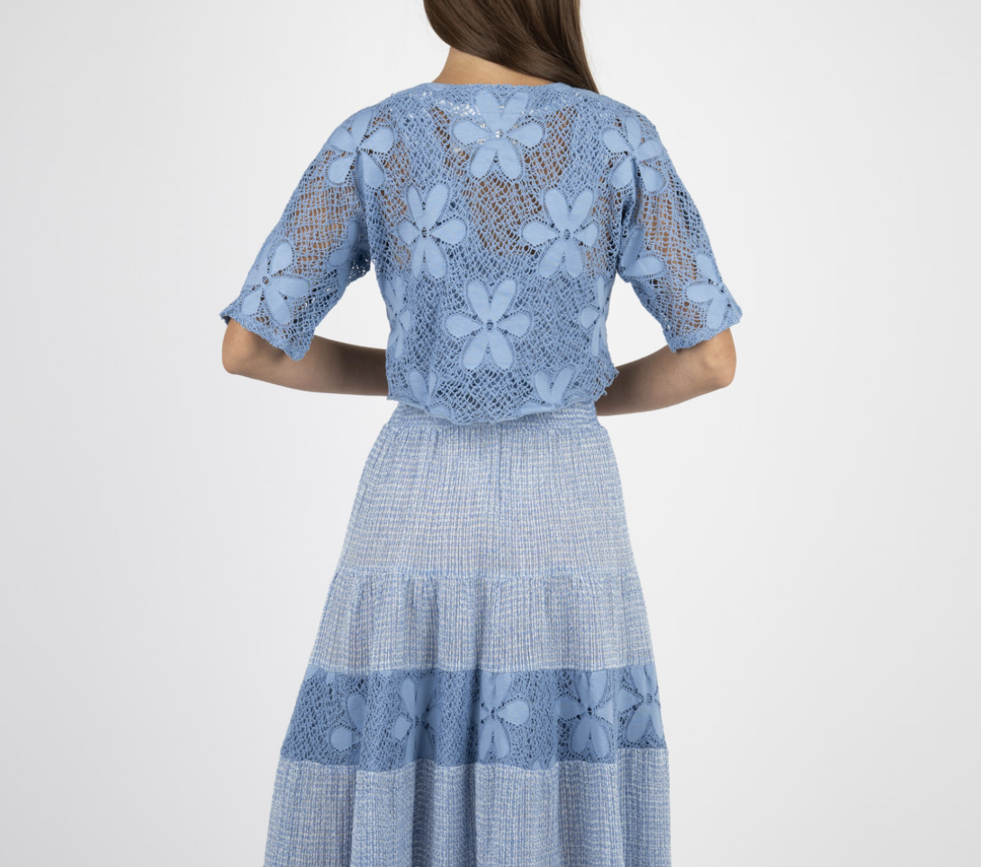 MARILU "Sirtaki" MARILU Lace Tie Top