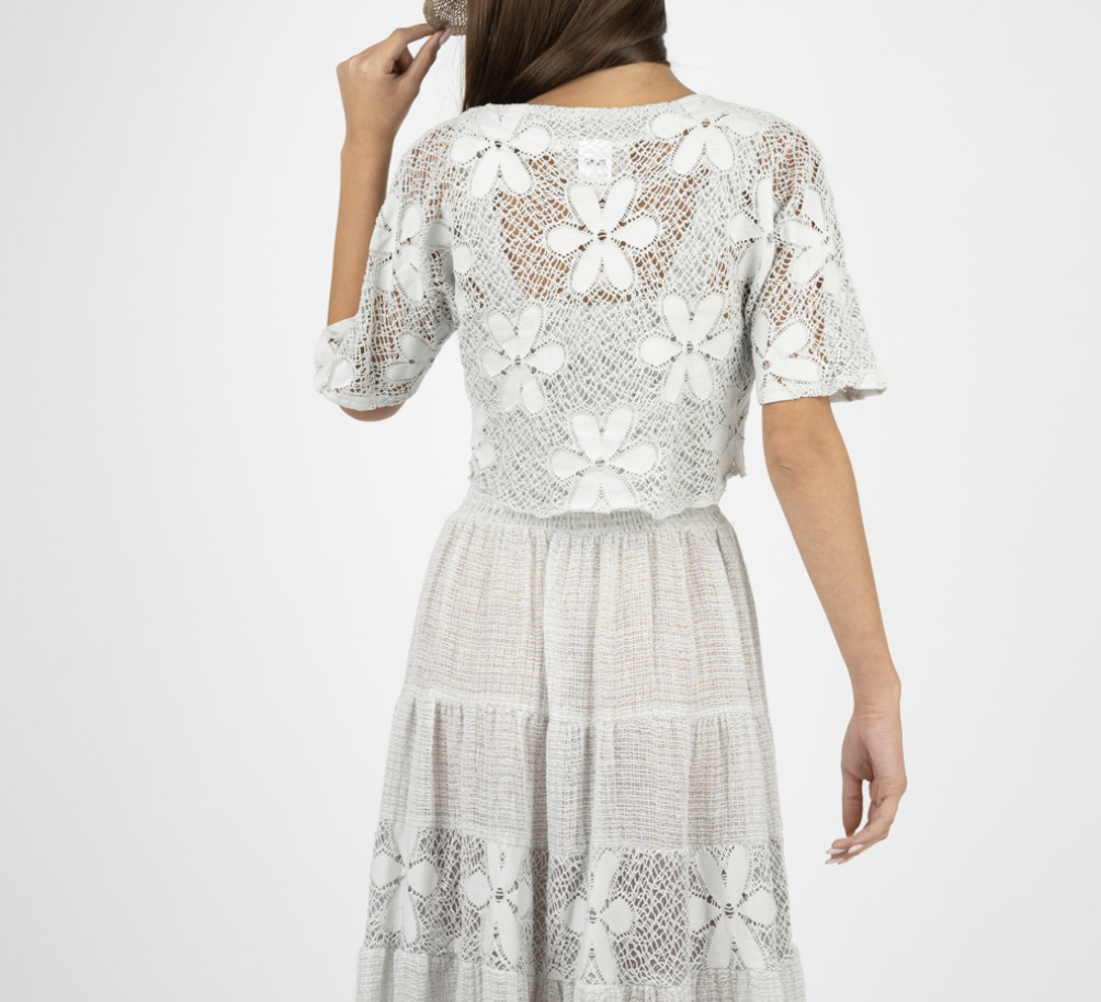 MARILU "Sirtaki" MARILU Lace Tie Top