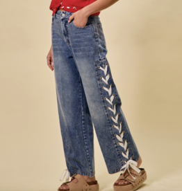 So Me "If the Jeans Fit, Lace Em Up" Jeans