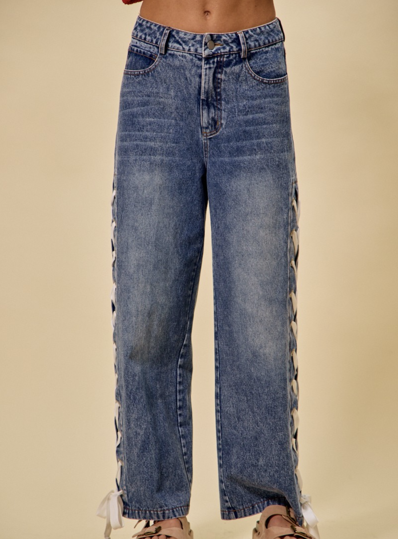 So Me "If the Jeans Fit, Lace Em Up" Jeans