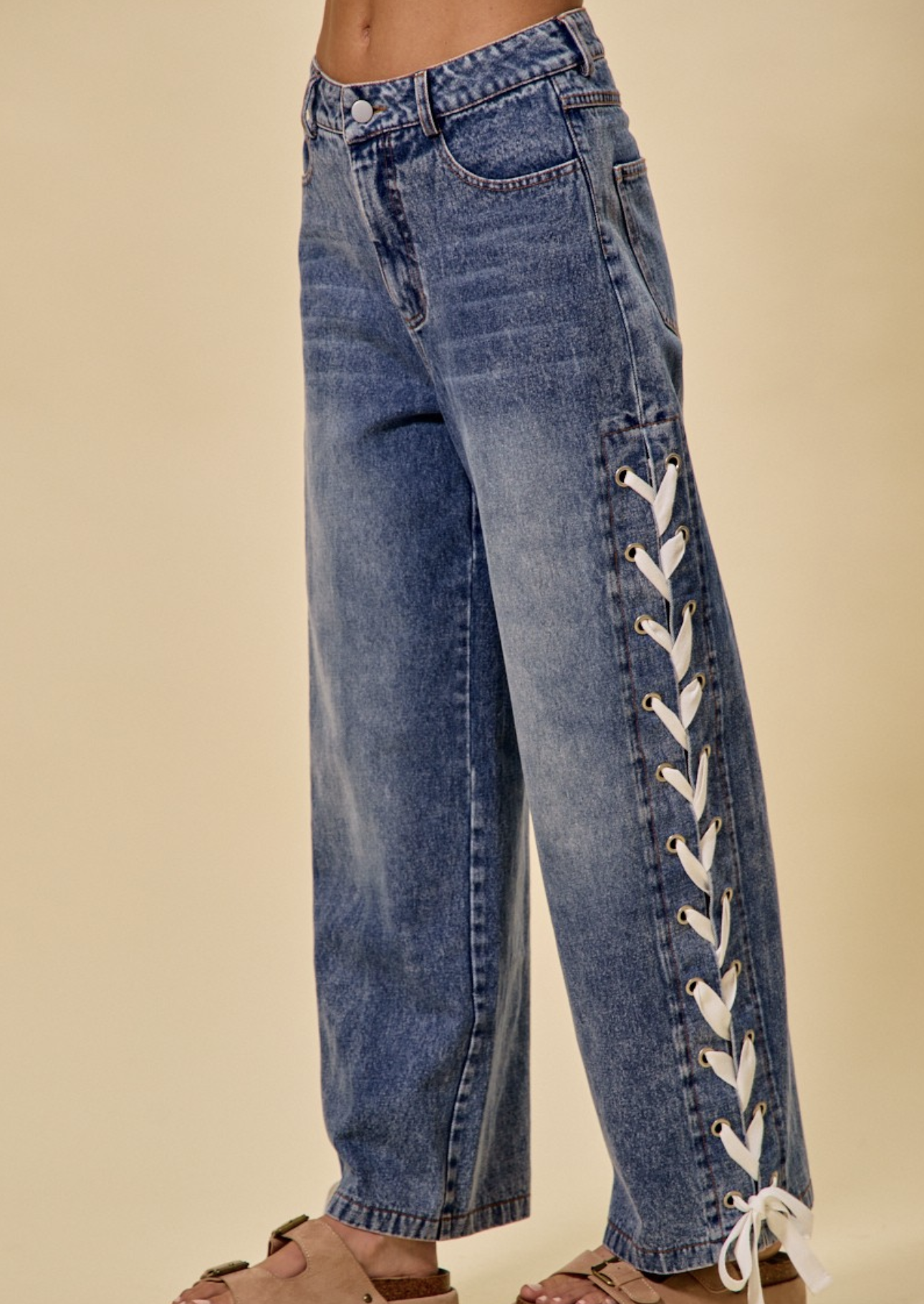 So Me "If the Jeans Fit, Lace Em Up" Jeans