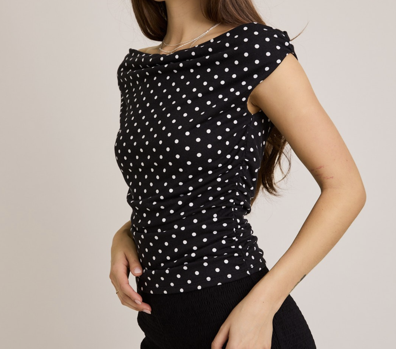 Le Lis "Don't Ruche It" Top