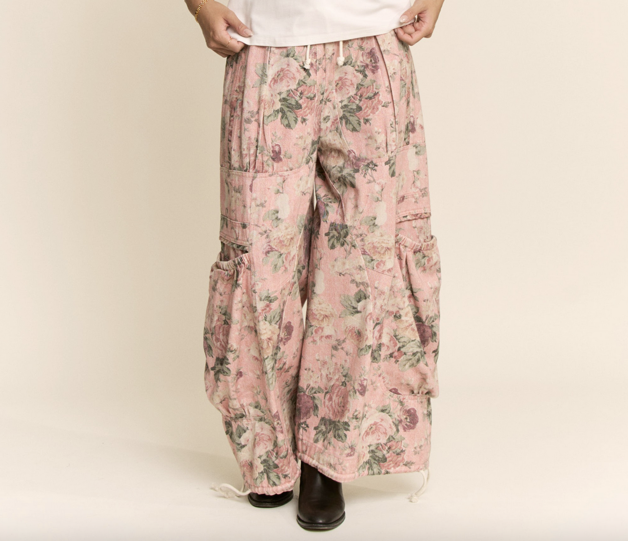 Davi&Dani "Back to the Drawstring Board" Parachute Jeans