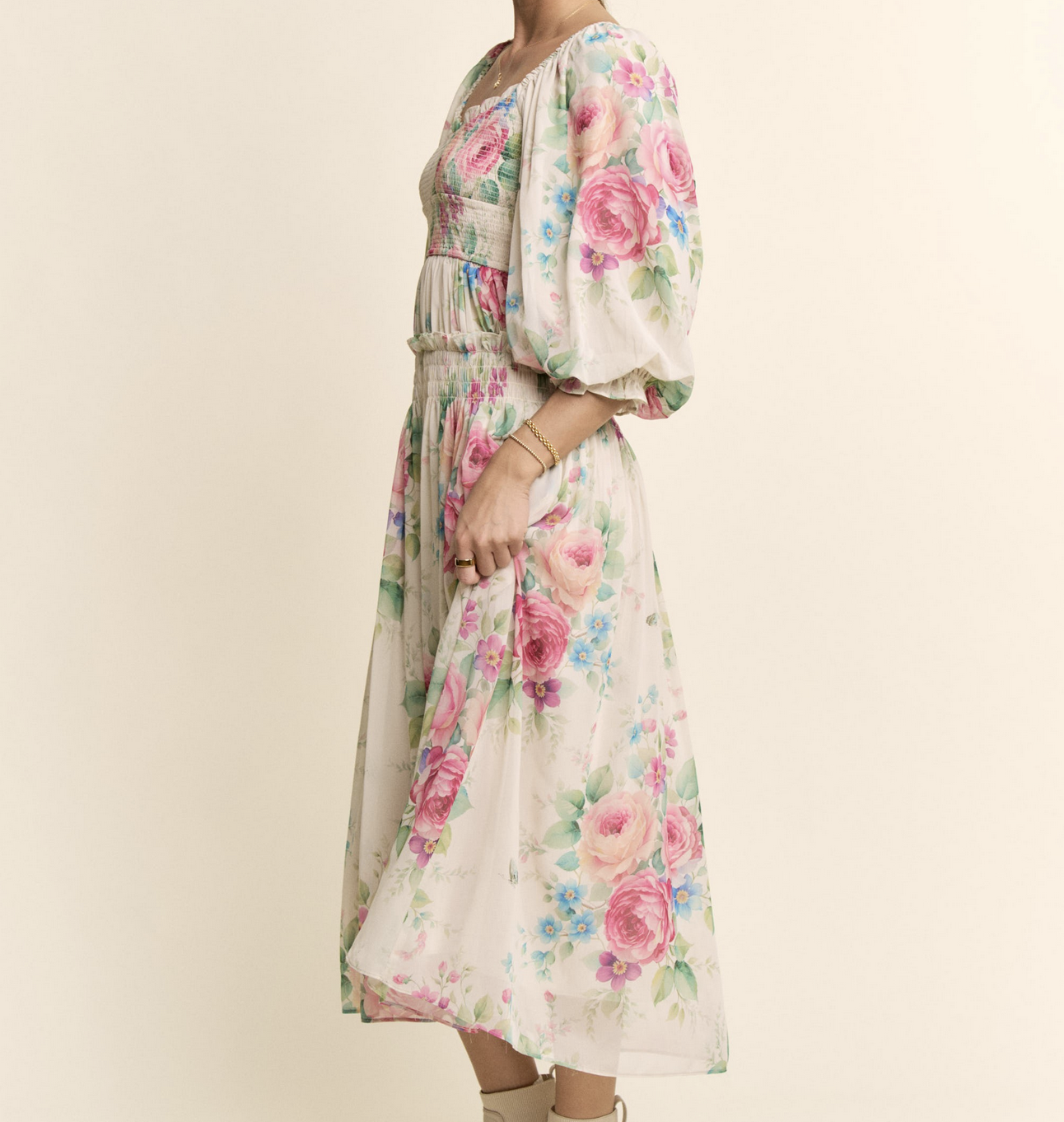 Davi&Dani "At the Crack of Chiff-awn" Maxi Dress