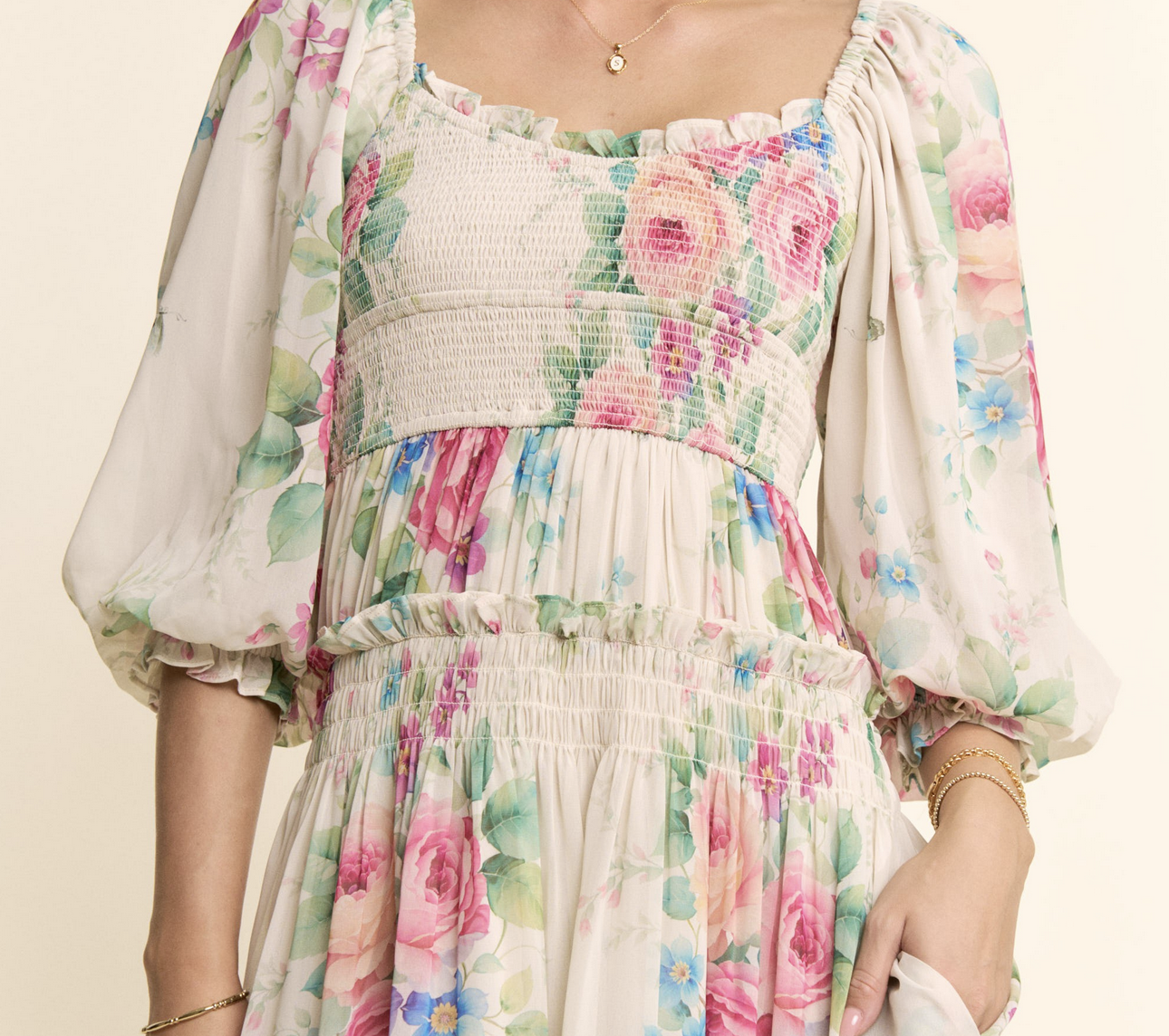 Davi&Dani "At the Crack of Chiff-awn" Maxi Dress