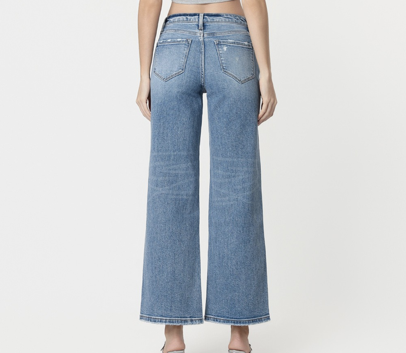 Flying Monkey "Getting a Leg Up" Wide Leg Jeans