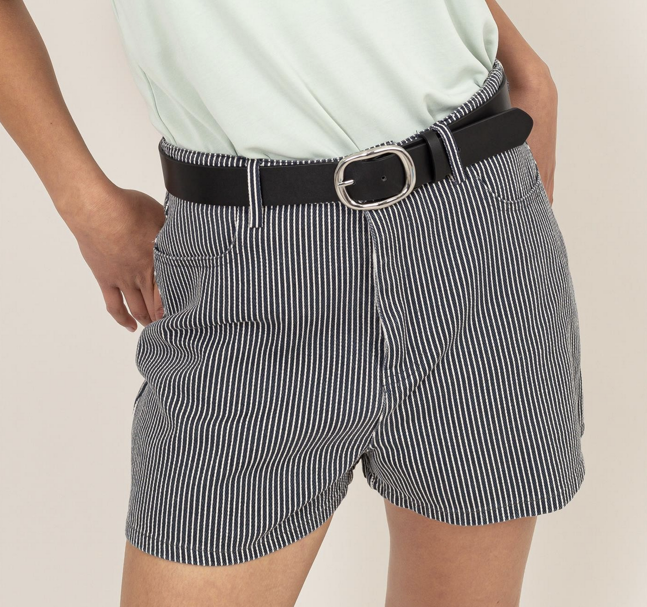 HyFve "Stripe for the Picking" High Waist Shorts