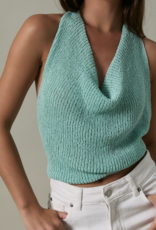 Le Lis "Halter Ego" Knit Tie Top