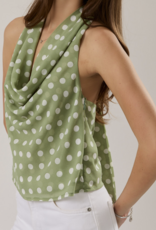Le Lis "Ready or Dot" Scarf Top