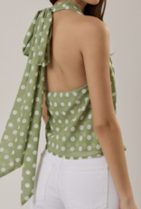 Le Lis "Ready or Dot" Scarf Top