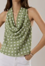 Le Lis "Ready or Dot" Scarf Top
