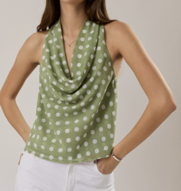 Le Lis "Ready or Dot" Scarf Top