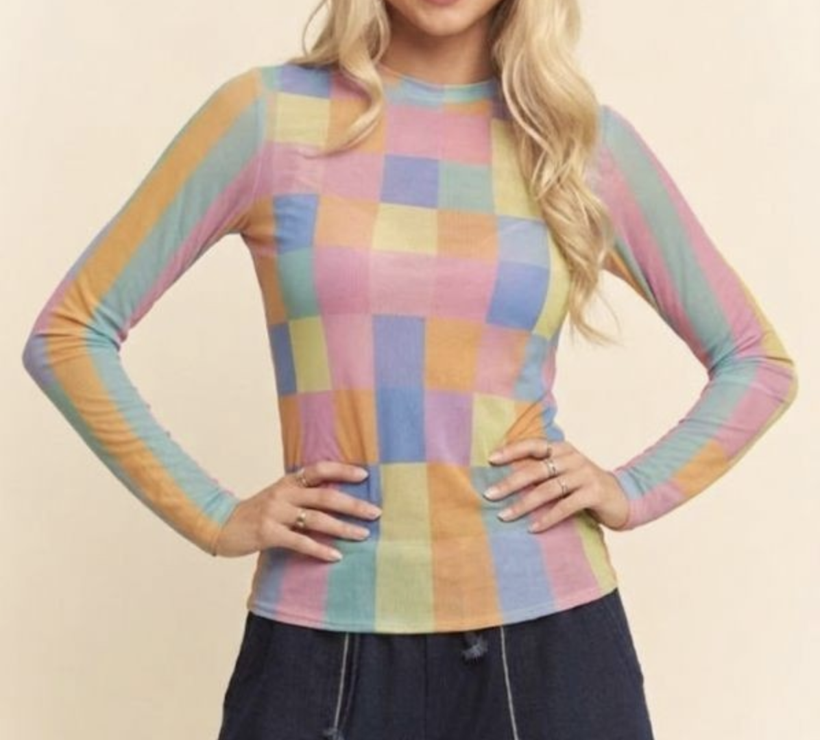 Davi&Dani "You Better Check Yourself" Mesh Top