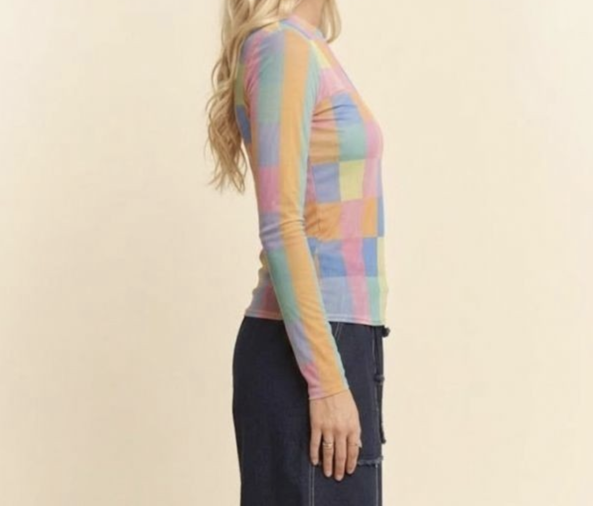 Davi&Dani "You Better Check Yourself" Mesh Top