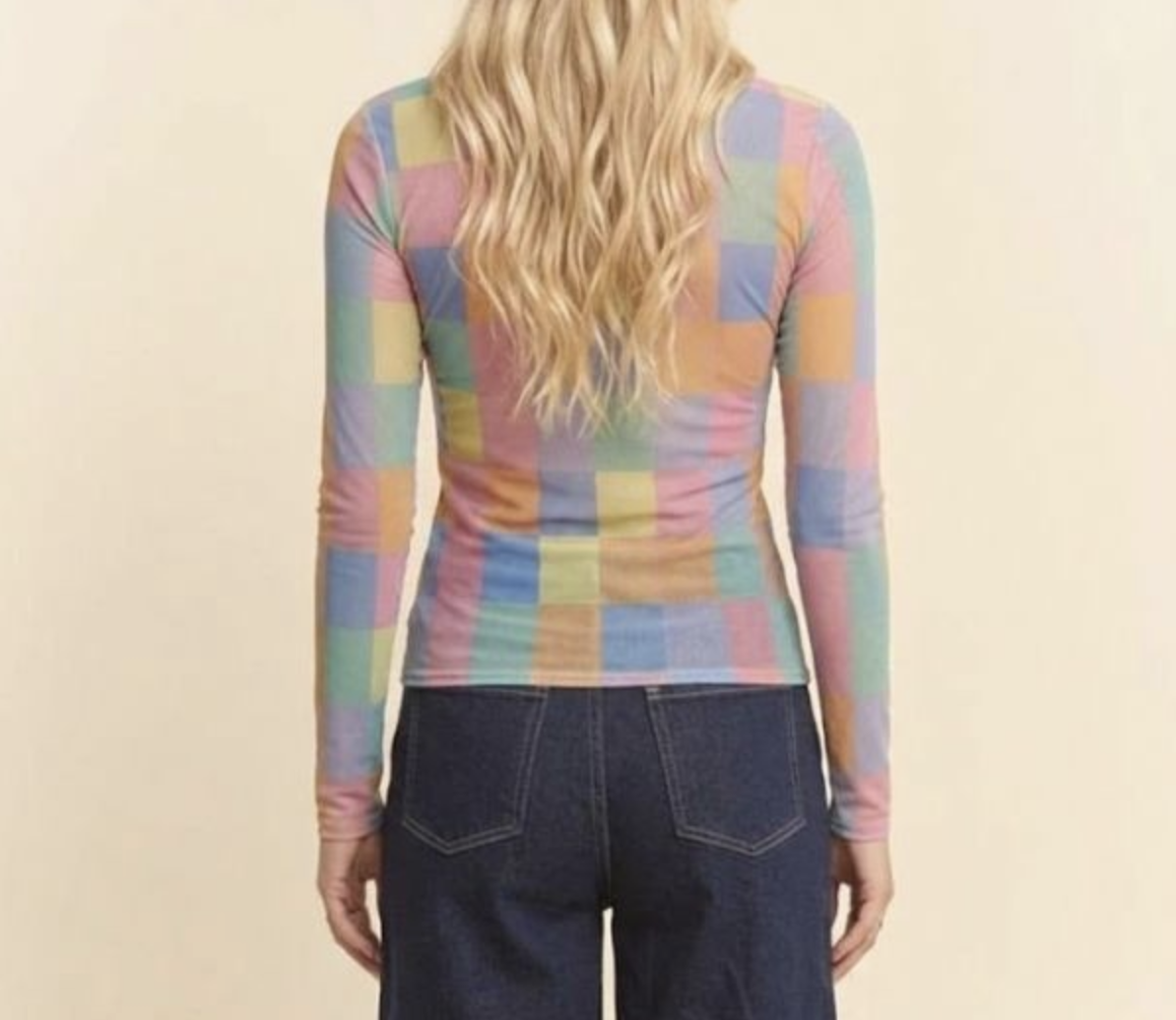 Davi&Dani "You Better Check Yourself" Mesh Top