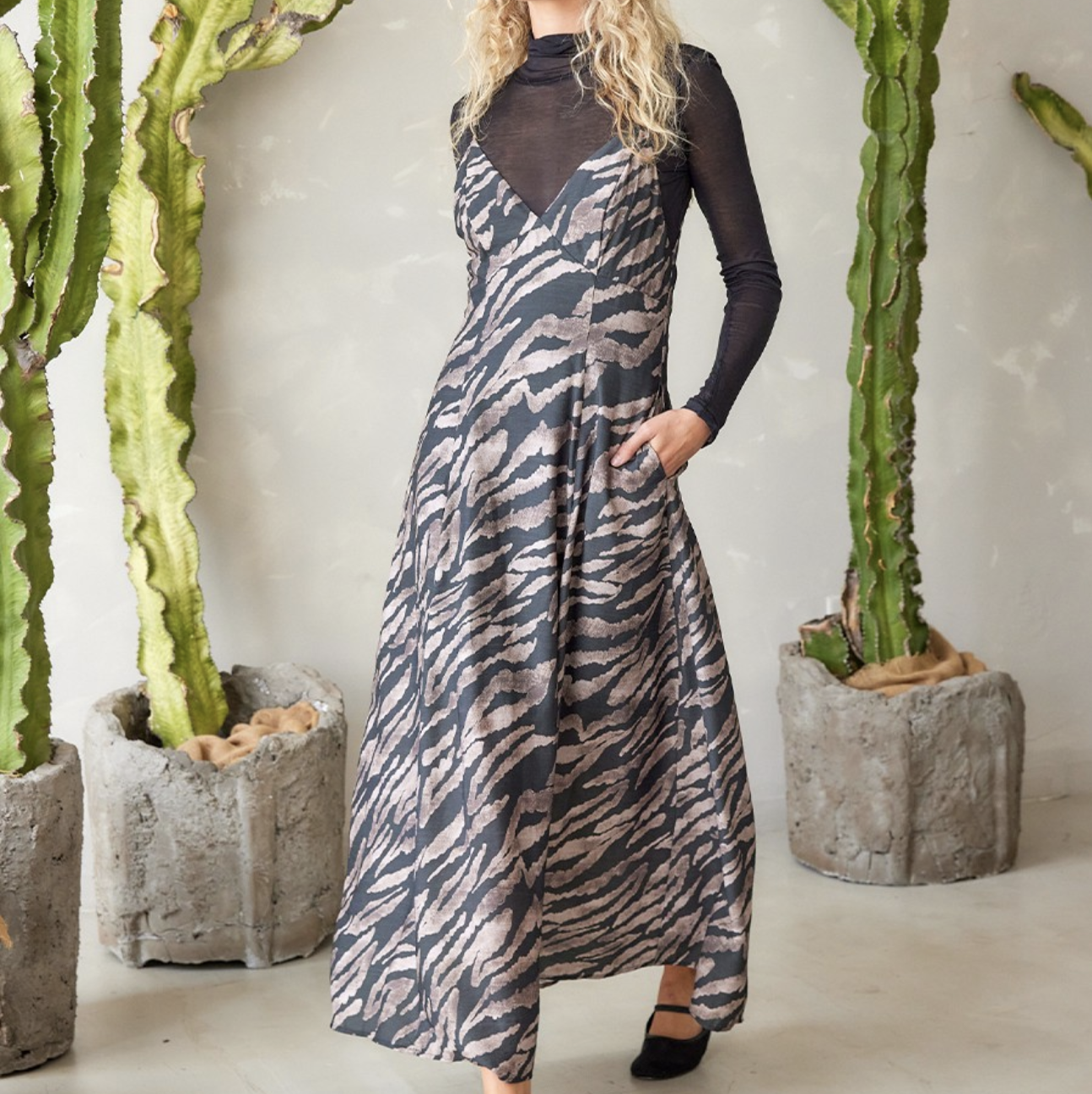 Illa Illa "Beast in Show" Maxi Dress