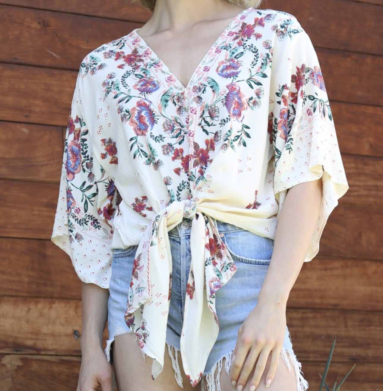 Nostalgia "Living the Daydream" Tie Top