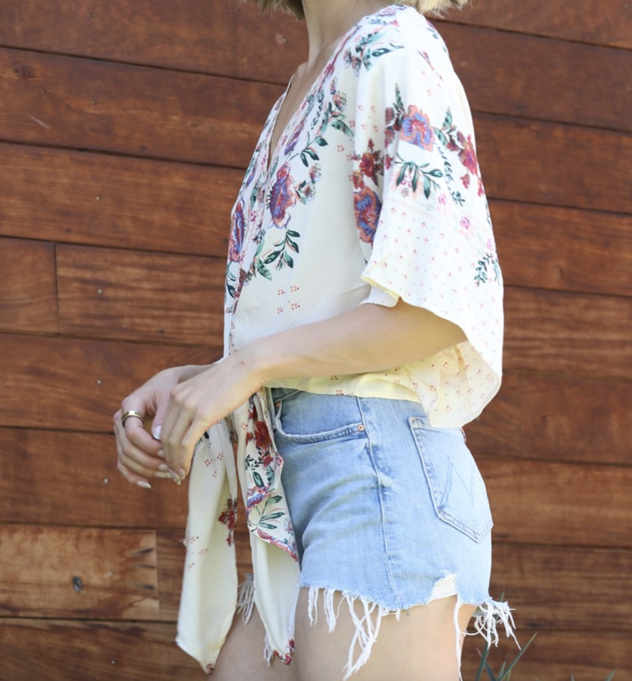 Nostalgia "Living the Daydream" Tie Top