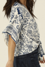 Nostalgia "Mediterranean Mama" Tie Top