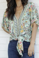 Nostalgia "I Sage This With Love..." Tie Top