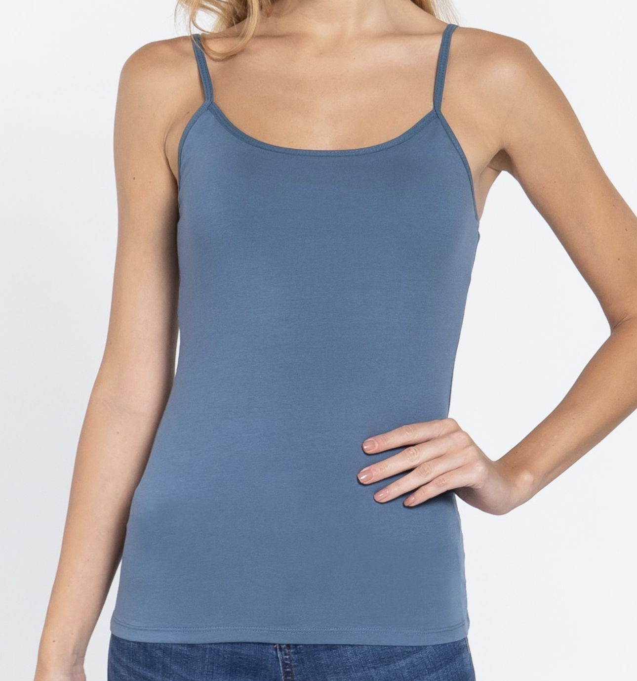 Active Basic Basic Short Camisole Top with Shelf Bra