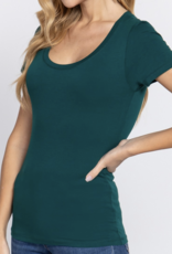 Active Basic Basic Scoop Neck Short Sleeve Top