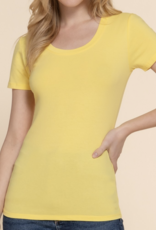 Active Basic Basic Scoop Neck Short Sleeve Top