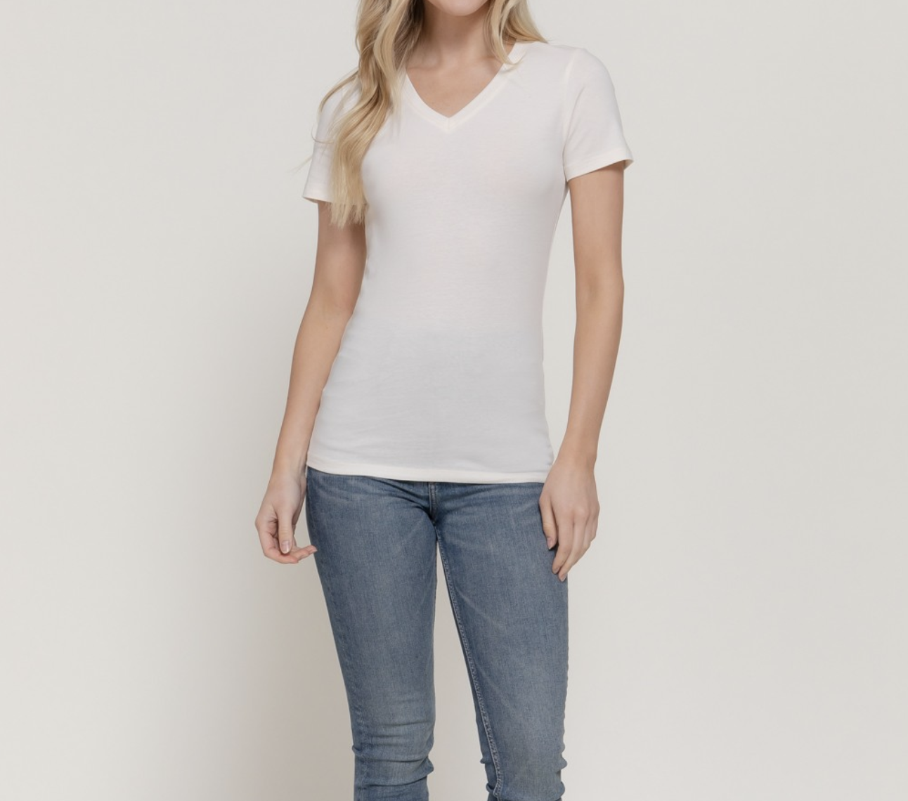 Active Basic Basic Short Sleeve V-neck Tee
