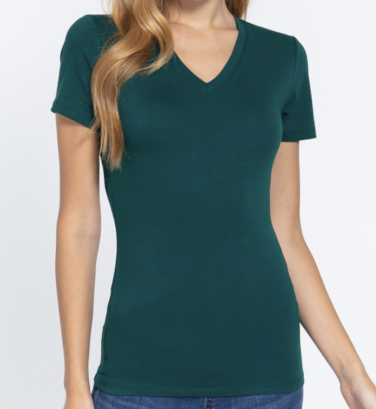Active Basic Basic Short Sleeve V-neck Tee