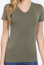 Active Basic Basic Short Sleeve V-neck Tee