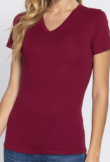 Active Basic Basic Short Sleeve V-neck Tee