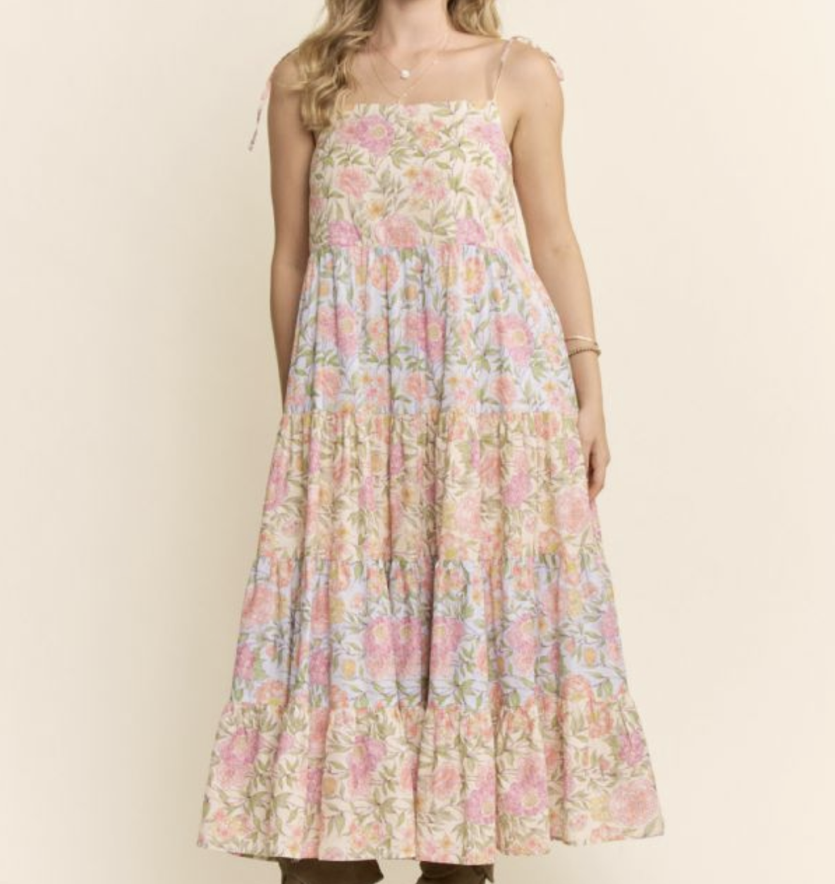 Davi&Dani "In the Garden of Weedin'" Maxi Dress