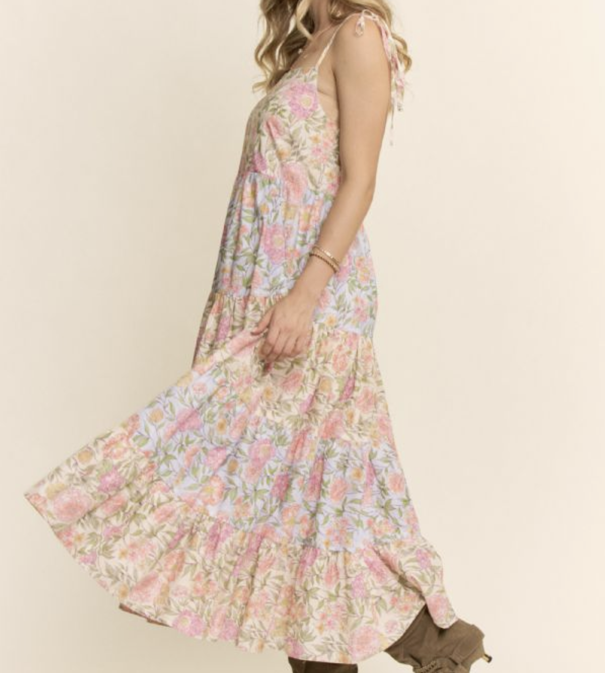 Davi&Dani "In the Garden of Weedin'" Maxi Dress