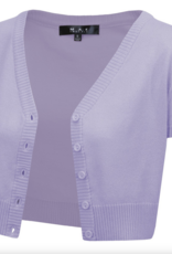 MAK Basic Cropped Short Sleeve Cardigan