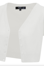 MAK Basic Cropped Short Sleeve Cardigan