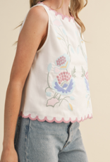 &Merci "Gainfully Embroid (-ered)" Tank Top