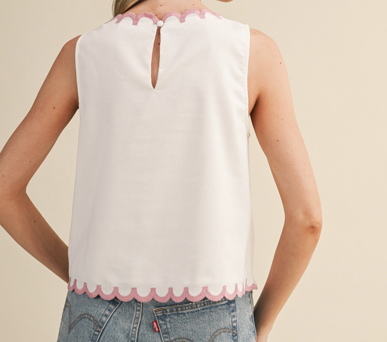 &Merci "Gainfully Embroid (-ered)" Tank Top