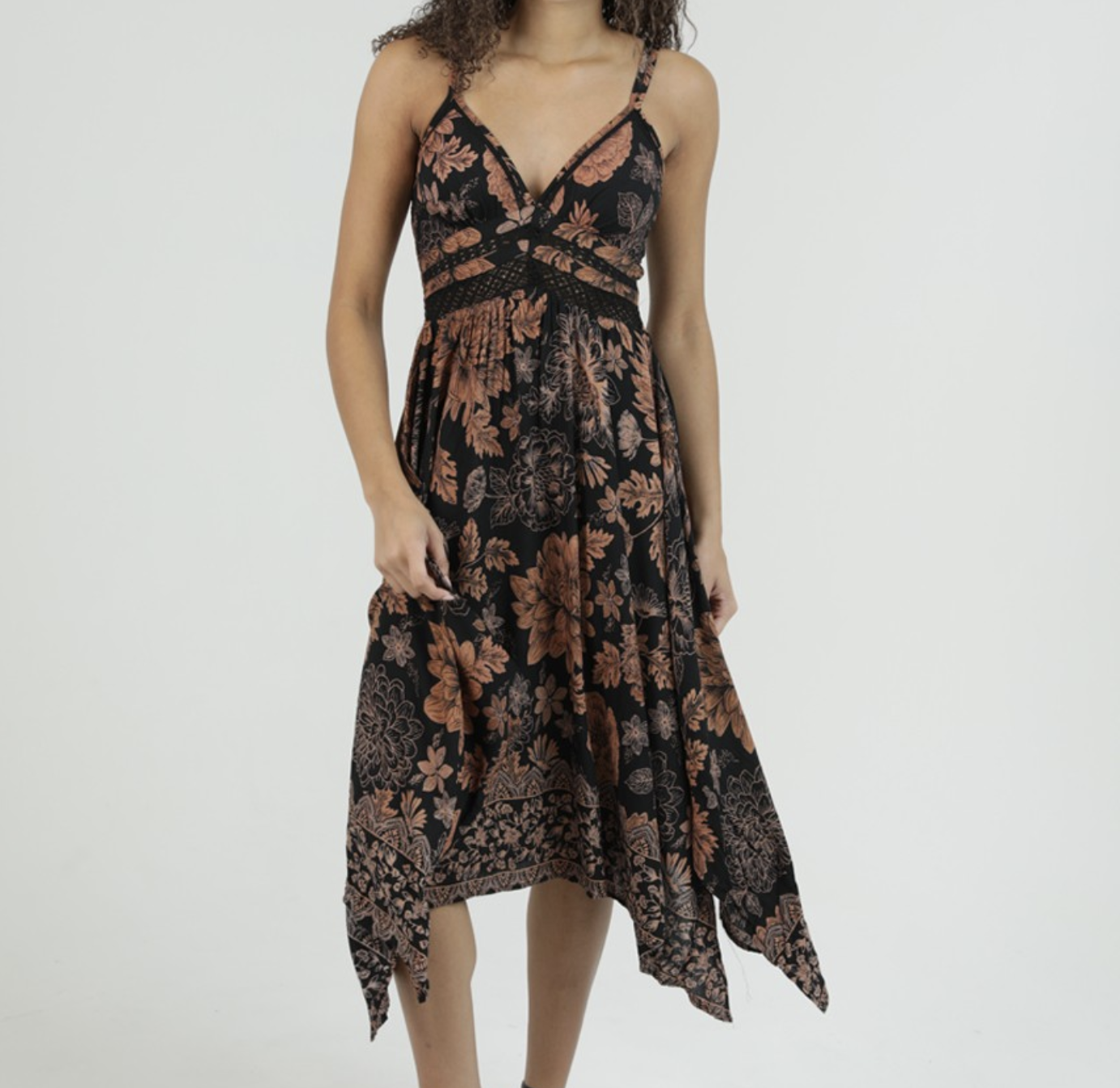 Angie "Under the Etruscan Sun" Midi Dress