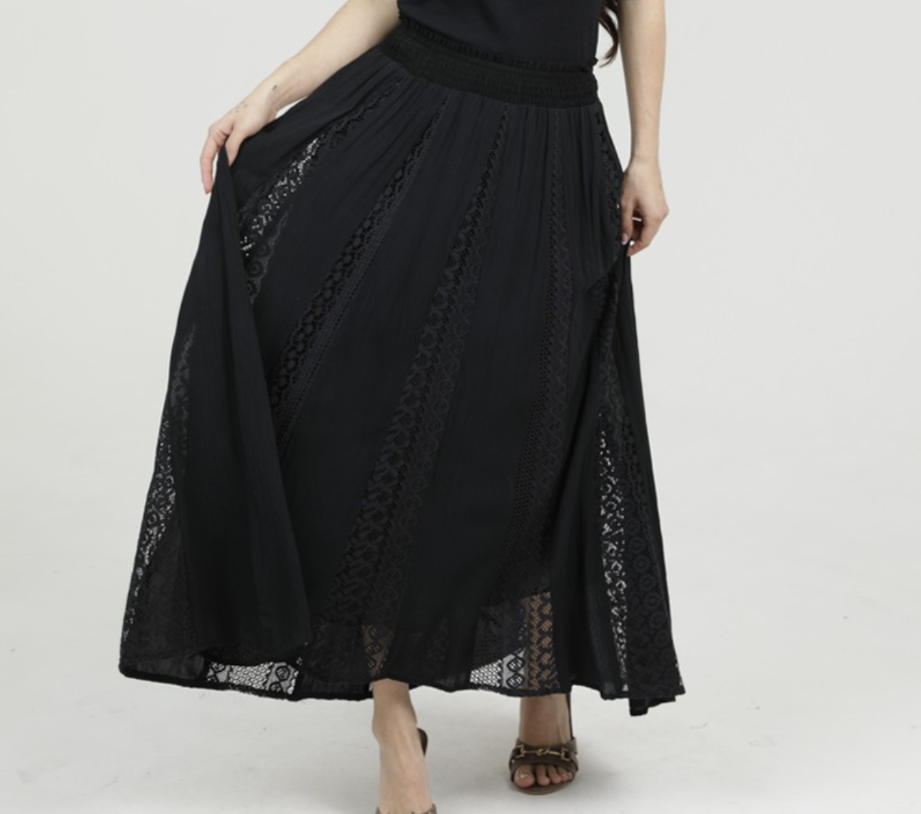 Angie "All About that Lace" Maxi Skirt