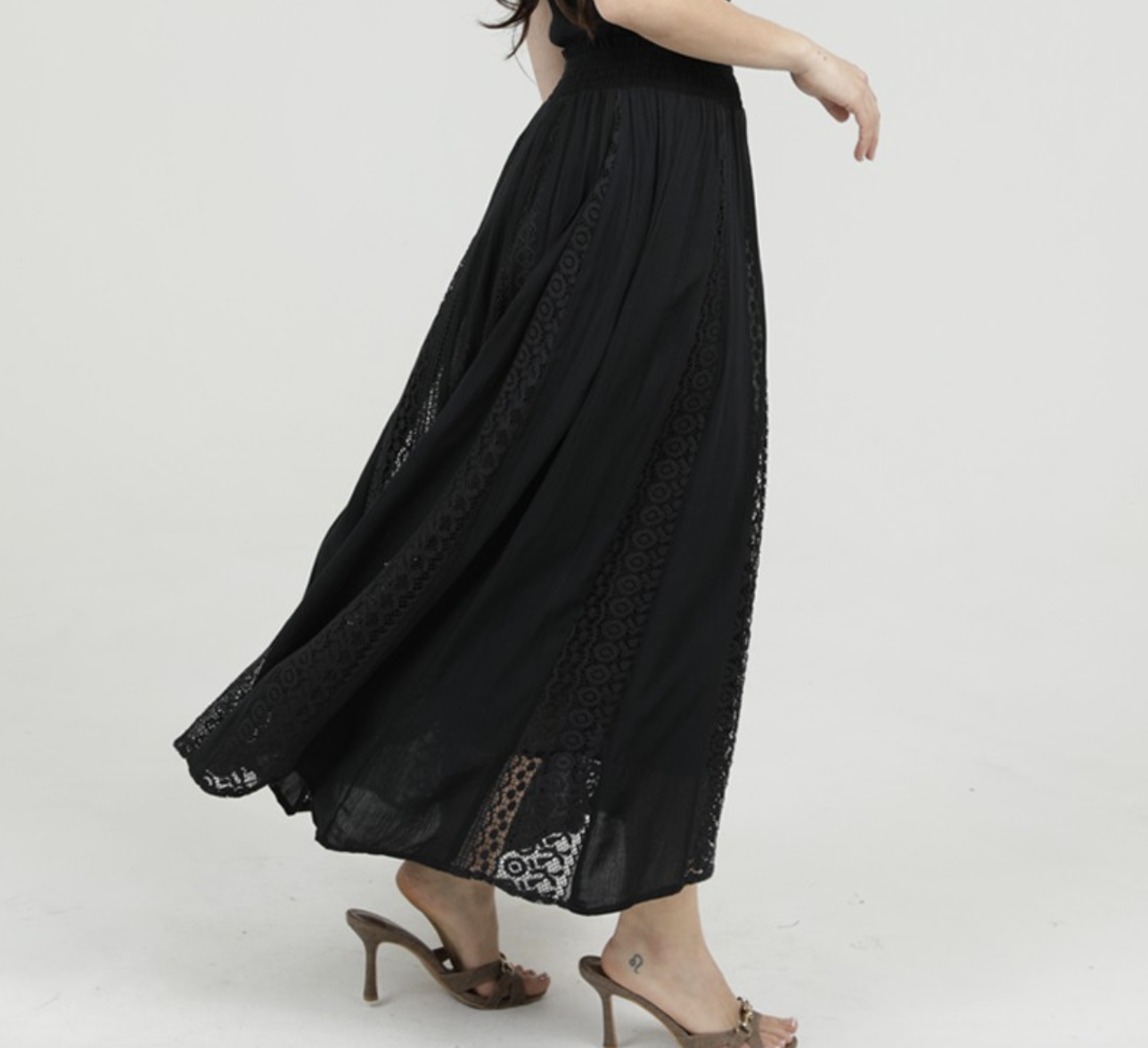Angie "All About that Lace" Maxi Skirt