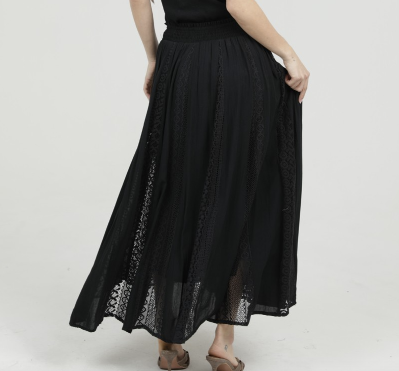 Angie "All About that Lace" Maxi Skirt