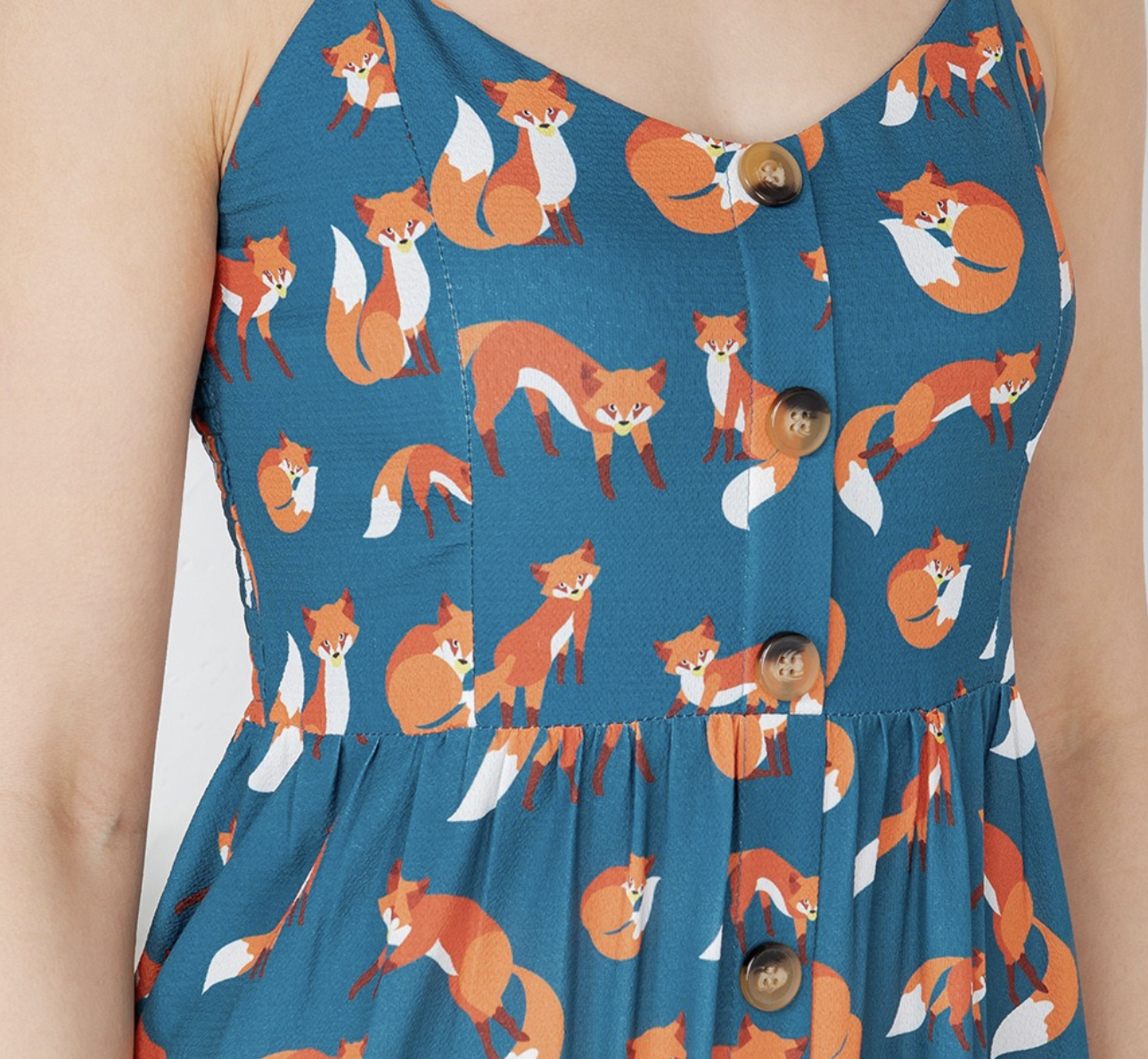 LA Soul "For Fox Sake" Midi Dress