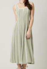 Illa Illa "Building Sand Castles in the Sky" Linen Blend Midi Dress (multiple colors)