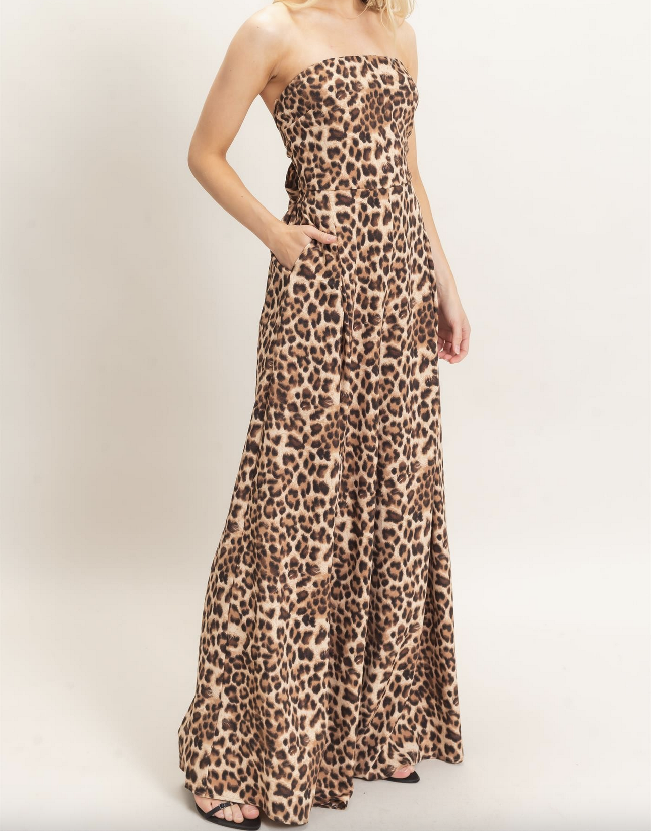 HyFve "Right Here, Right Meow" Strapless Jumpsuit
