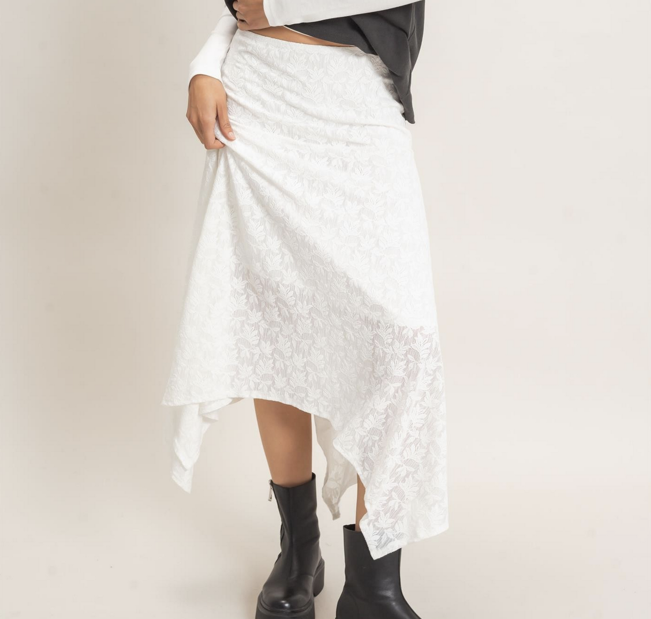 HyFve "Swipe Right" Midi Skirt