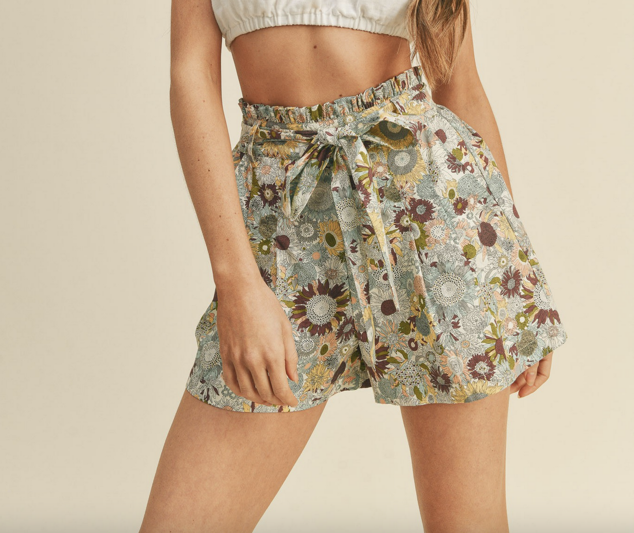 &Merci "Sunflower with a Chance" Shorts